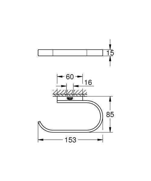 Тримач для туалетного паперу, Grohe Selection 41068000 41068000 фото