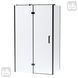 Черная Душевая кабина 120*80 Walk-In распашная без поддона Volle SOTA 1038.134603 83727 фото 2