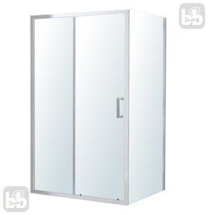 Душевая кабина 120*80 раздвижная, хром, стекло прозрачное 6мм, Imprese VALTICE New i51180 89190 фото