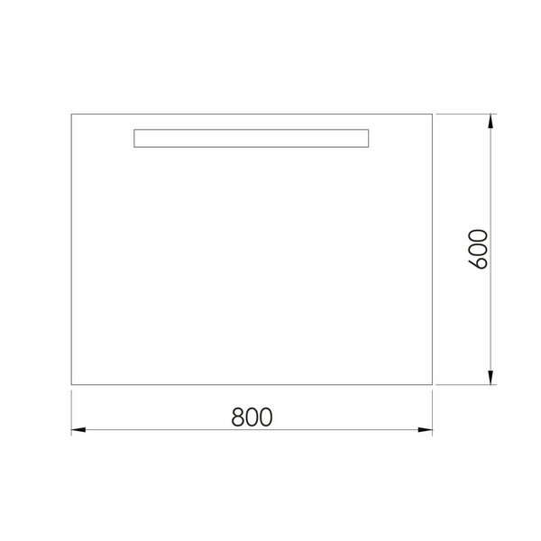 Дзеркало з підсвічуванням 60x80 см Imprese Rubin m08609900MF 96454 фото