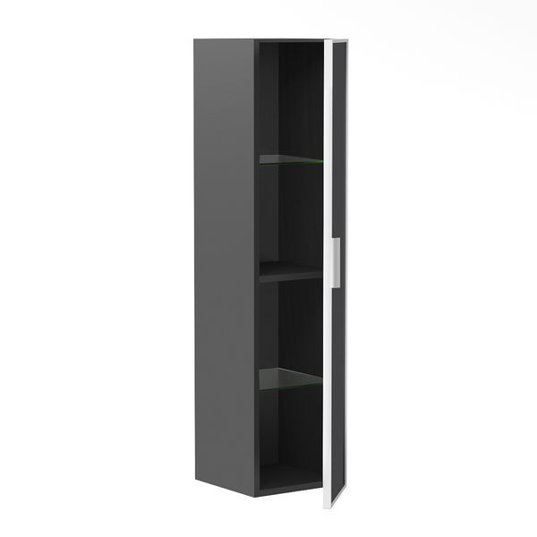 MORETTA пенал підвісний 125*30*27см, black DiMARCO DM06E005BK DM06E005BK фото