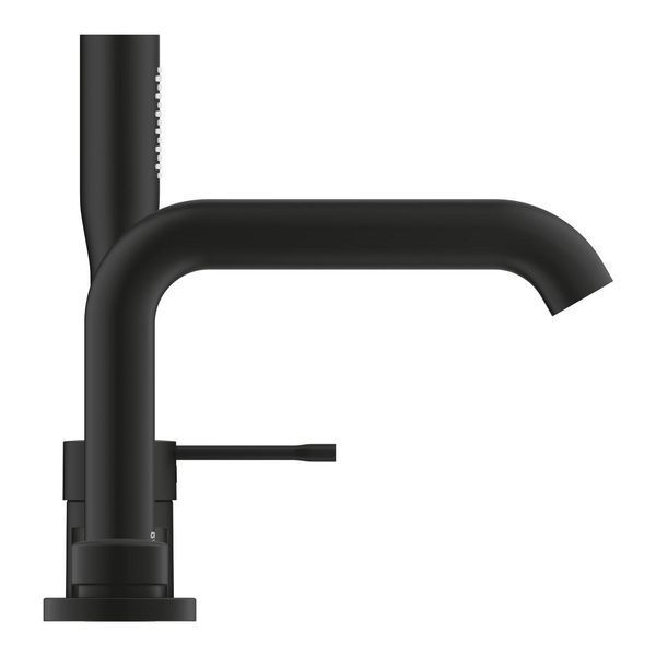 Essence матовый черный смеситель на борт ванны на 4 отверстия лейка-стик Grohe 25251KF1 25251KF1 фото