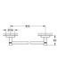 ESSENTIALS полотенцедержатель 65см, цвет черный матовый Grohe 1022512430 1022512430 фото 2
