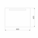 Дзеркало з підсвічуванням 60x80 см Imprese Rubin m08609900MF 96454 фото 3
