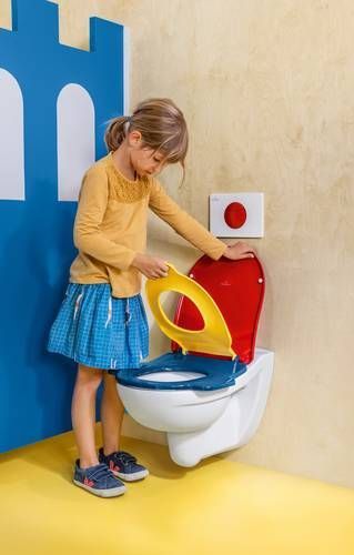 Детское Сиденье крышка для унитаза Villeroy & Boch O.novo Kids 8M12619C Red Cherry/Sunshine Yellow/Ocean Blue 8M12619C фото