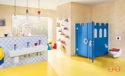 Детское Сиденье крышка для унитаза Villeroy & Boch O.novo Kids 8M12619C Red Cherry/Sunshine Yellow/Ocean Blue 8M12619C фото