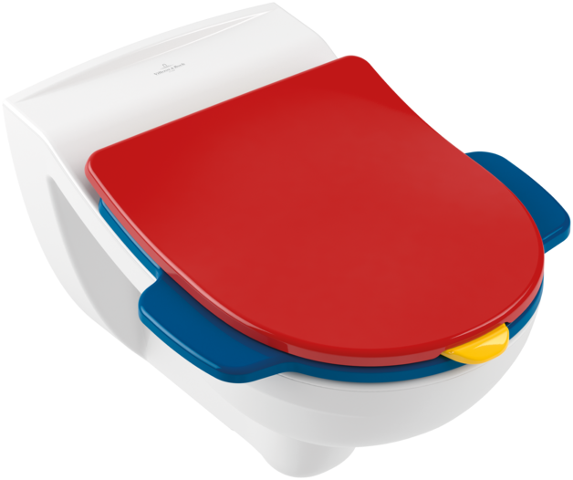 Детское Сиденье крышка для унитаза Villeroy & Boch O.novo Kids 8M12619C Red Cherry/Sunshine Yellow/Ocean Blue 8M12619C фото