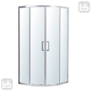 Душевая кабина 100*100 раздвижная, хром, стекло прозрачное 6мм, Imprese VALTICE New i51680 89182 фото