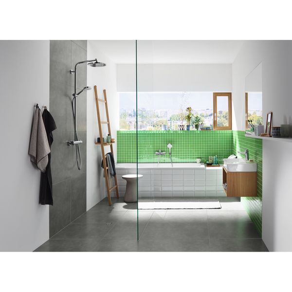 Crometta S 240 1jet Showerpipe Душова система з термостатом, хром HANSGROHE 27267000 27267000 фото